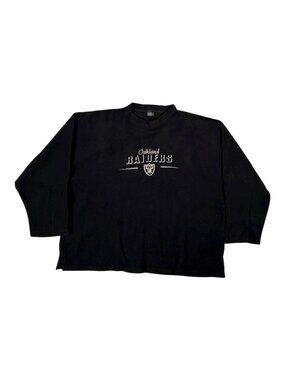 Vintage Oakland Raiders Crewneck Sweatshirt Size 4XL Embroidered Logo Y2K